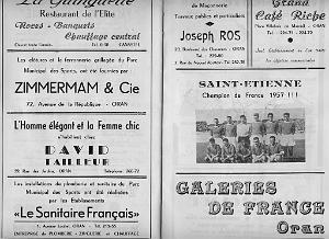 ORAN 5 MAI 1957 PLAQUETTE D INAUGURATION DU STADE MUNICIPAL  (18)